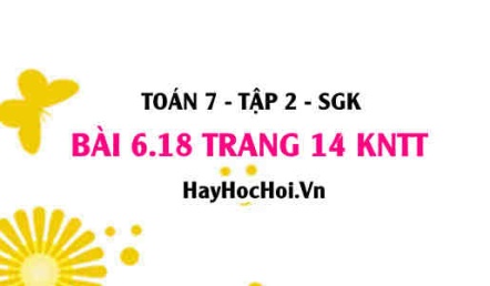 Bài 6.18 trang 14 Toán 7 Tập 2 Kết nối tri thức
